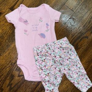 Purple carters bodysuit set